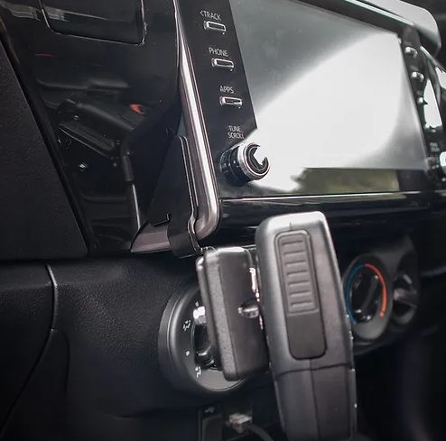 Side and Bottom View of A UHF Handpiece Holder