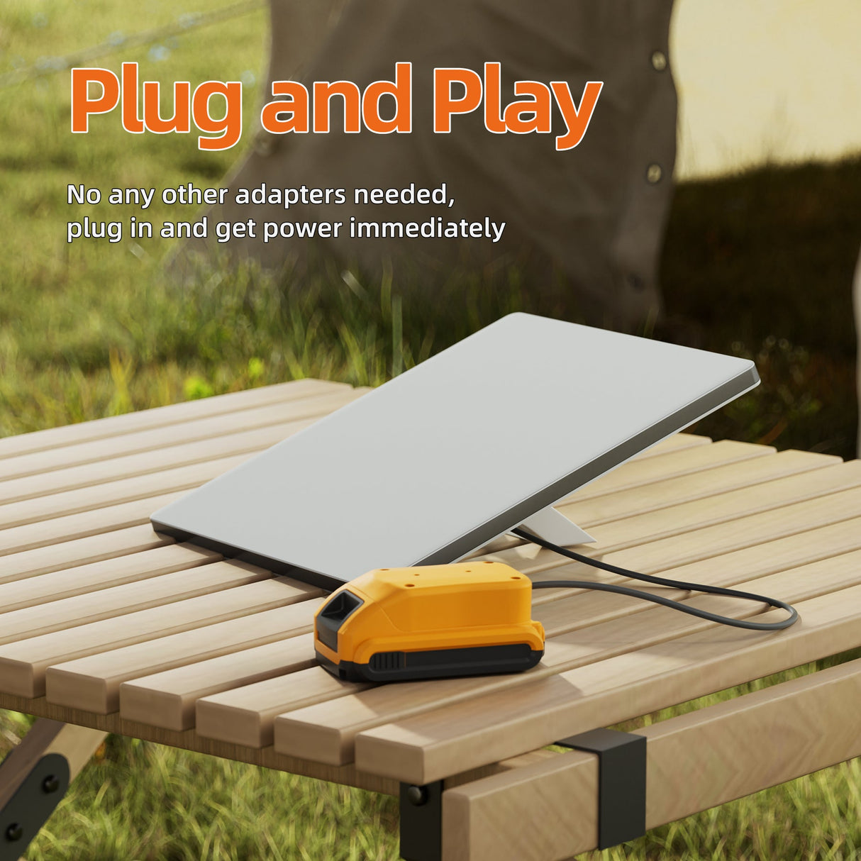 Starlink Mini 18V-20V Dewalt Battery Adapter with 1m Starlink Mini cable