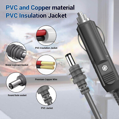 Starlink Mini 12/24V DC 3m Cigarette Lighter Power Cable