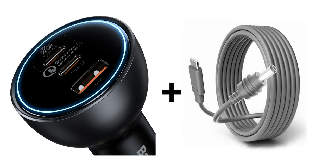 100W Charger + 3m or 5m USB-C Power Cable