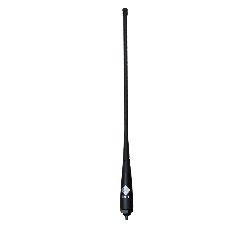 RFI CD34-71-73 UHF / CB 477MHz 4dBi Mopole Antenna; Stud Mount 5m FME(F) with UHF(M) Adaptor
