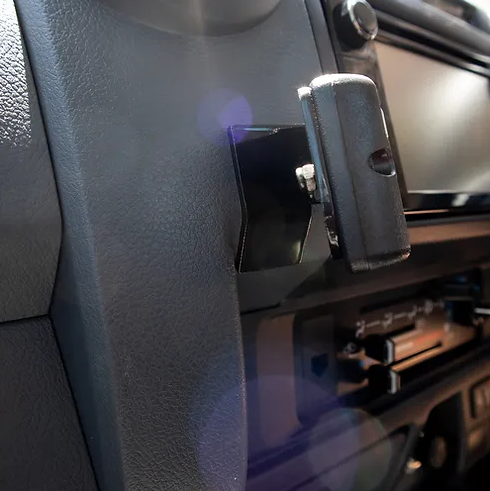 Side View of A UHF Handpiece/Microphone Mounting Bracket