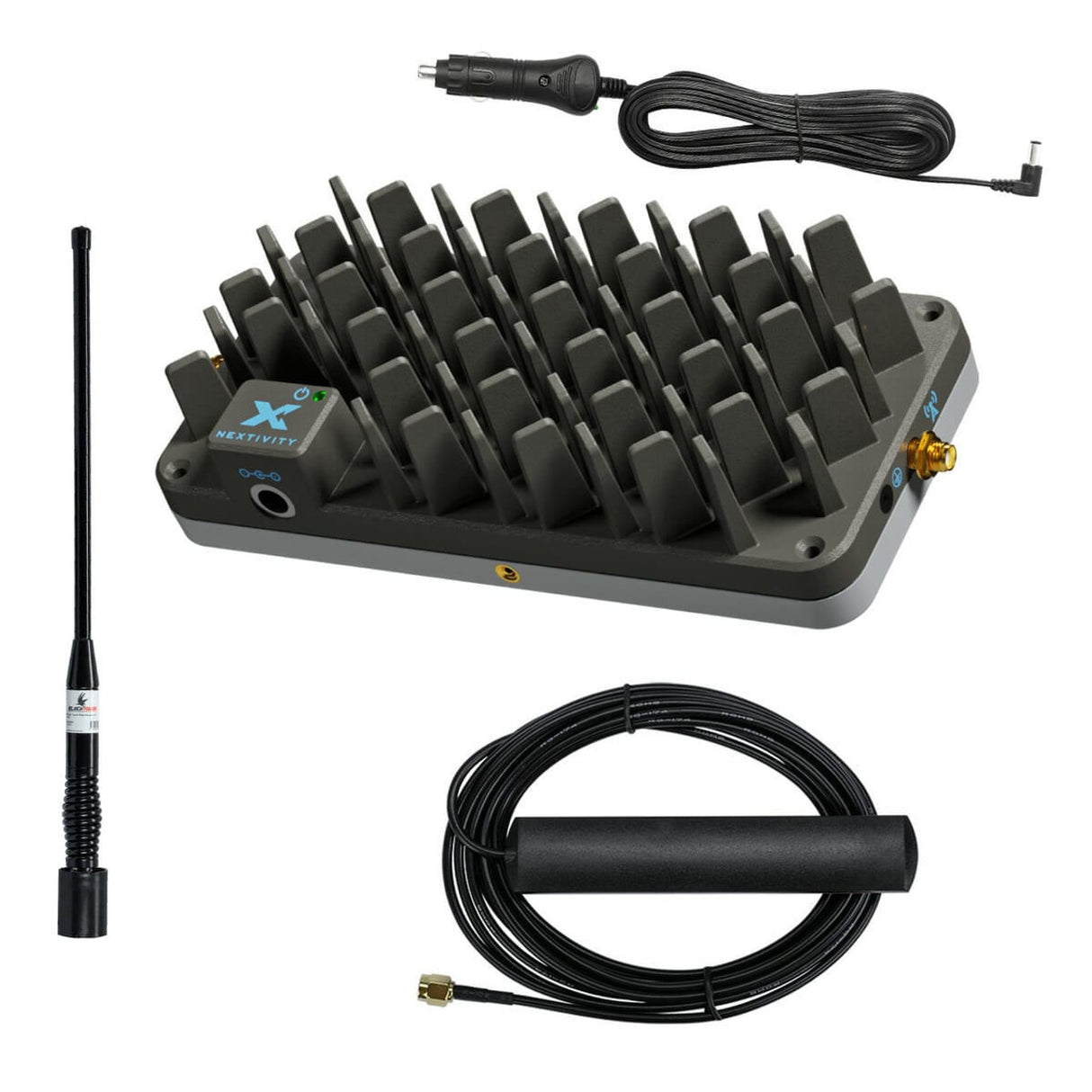 Car with R41 Roam and Blackhawk Compact Lite Antenna