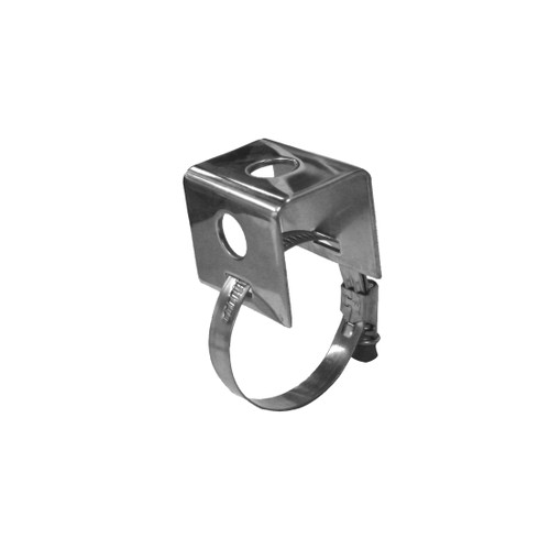 RFI BBM-4 Bull Bar Mounting Bracket; Polished S/S with one Hose Clamp