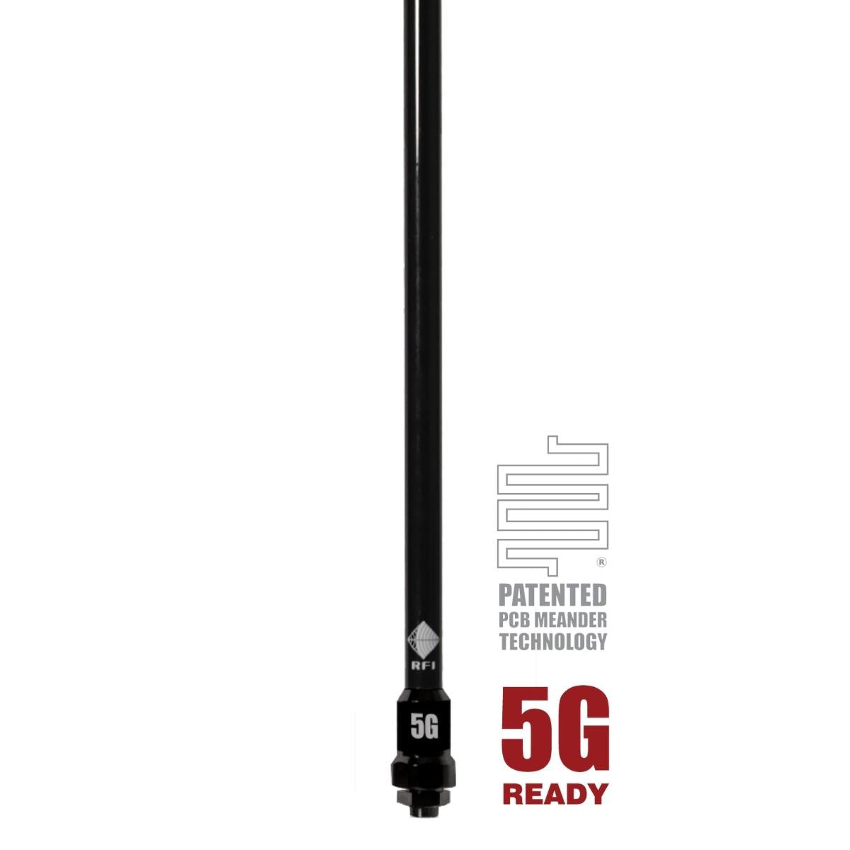 RFI CD8295 5G LTE 6.5dBi Collinear Stud Mount Base Antenna zoom in view