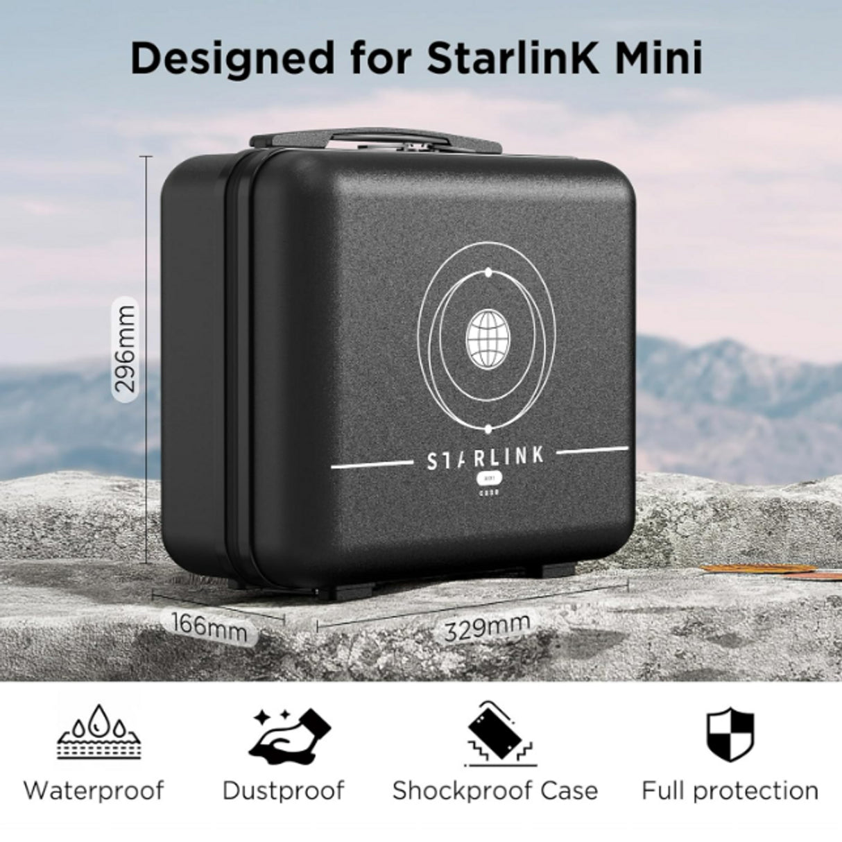 Starlink Mini Travel Suitcase Lightweight and rugged Starlink MINI Travel Case