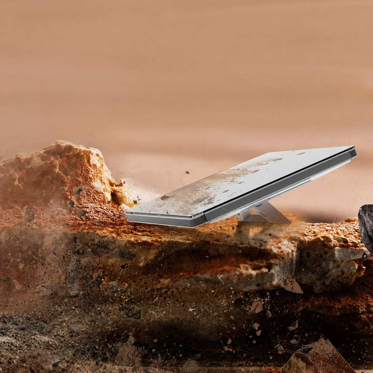 Starlink Mini protective hard shell cover protecting the dish in harsh outdoor conditions