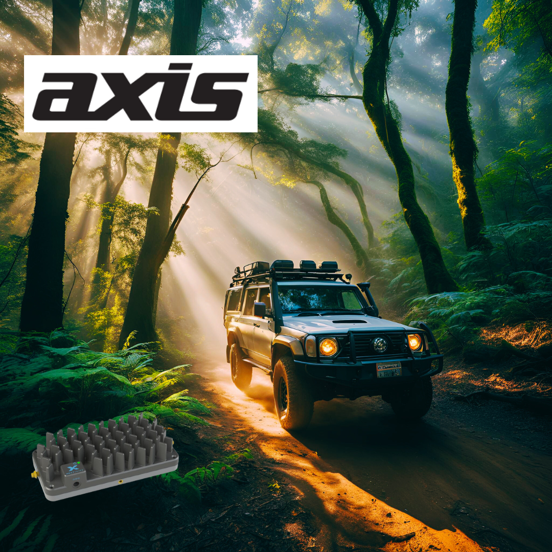 Vehicle equipped with Cel-Fi Roam and Axis Antenna