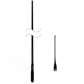 RFI CDQ8000 + CDQ34 City/Country Pack UHF/CB 477Mhz Black Q-Fit® Vehicle Bull Bar Antenna Pack - 208cm / 34cm high