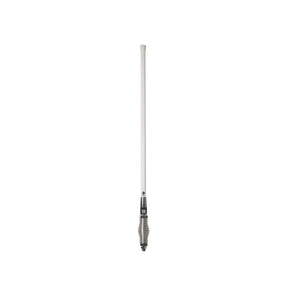 RFI CDR8195-W 6.5dBi 5G/4G/LTE White Antenna with Chrome Spring Q-Fit® Vehicle Bull Bar Antenna 940mm