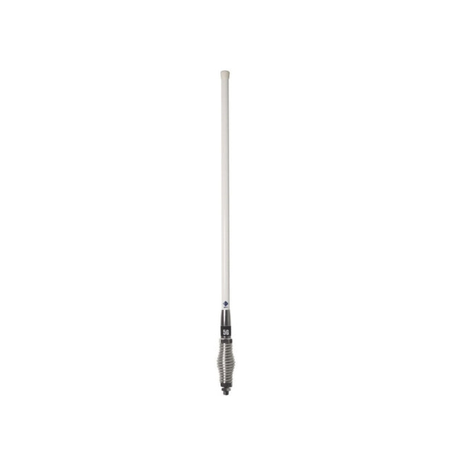RFI CDR8195-W 6.5dBi 5G/4G/LTE White Antenna with Chrome Spring Q-Fit® Vehicle Bull Bar Antenna 940mm