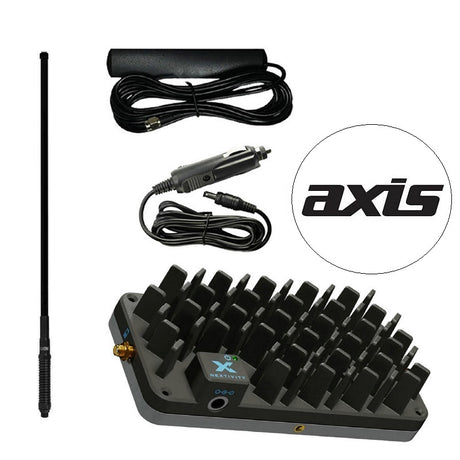 Cel-Fi Roam R41 booster with power adapter, internal antenna and axis antenna