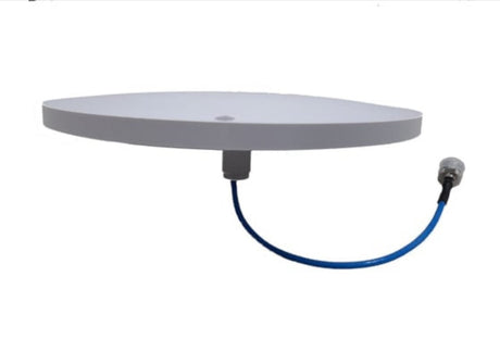 Front view of an RFI Low profile omni directional ceiling antenna