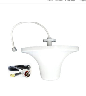 RFI DAS6938-SOC150-10 LTE Omni Directional Ceiling Antenna with 10M cable SMA