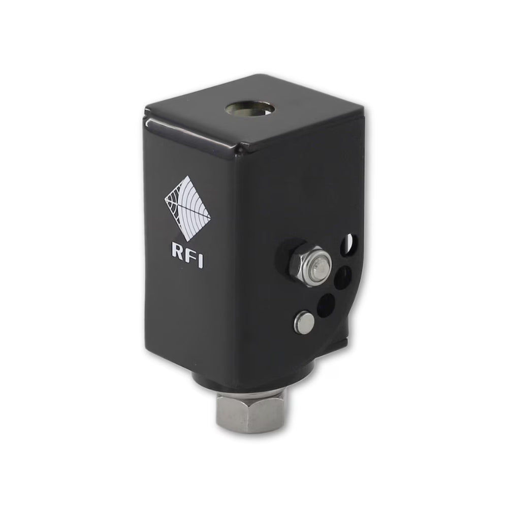 Folding Bull Bar Antenna Mount (RFI FBBM) – 304 Stainless Steel, Black Chrome or Polished | UHF & Cellular
