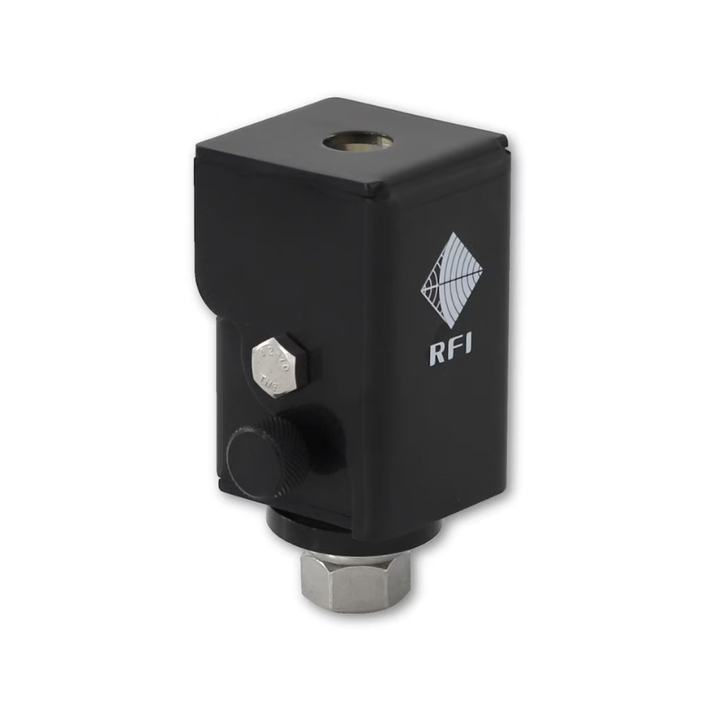 Folding Bull Bar Antenna Mount (RFI FBBM) – 304 Stainless Steel, Black Chrome or Polished | UHF & Cellular