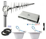 Cel-Fi GO G41 Building Pack includes LPDA-7038 external & Dual Ceiling Dome internal antenna Pack