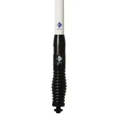 RFI CDR5000-WB-WHIP 5dBi Q-Fit UHF CB Collinear Antenna Whip-Only White/Black Collar