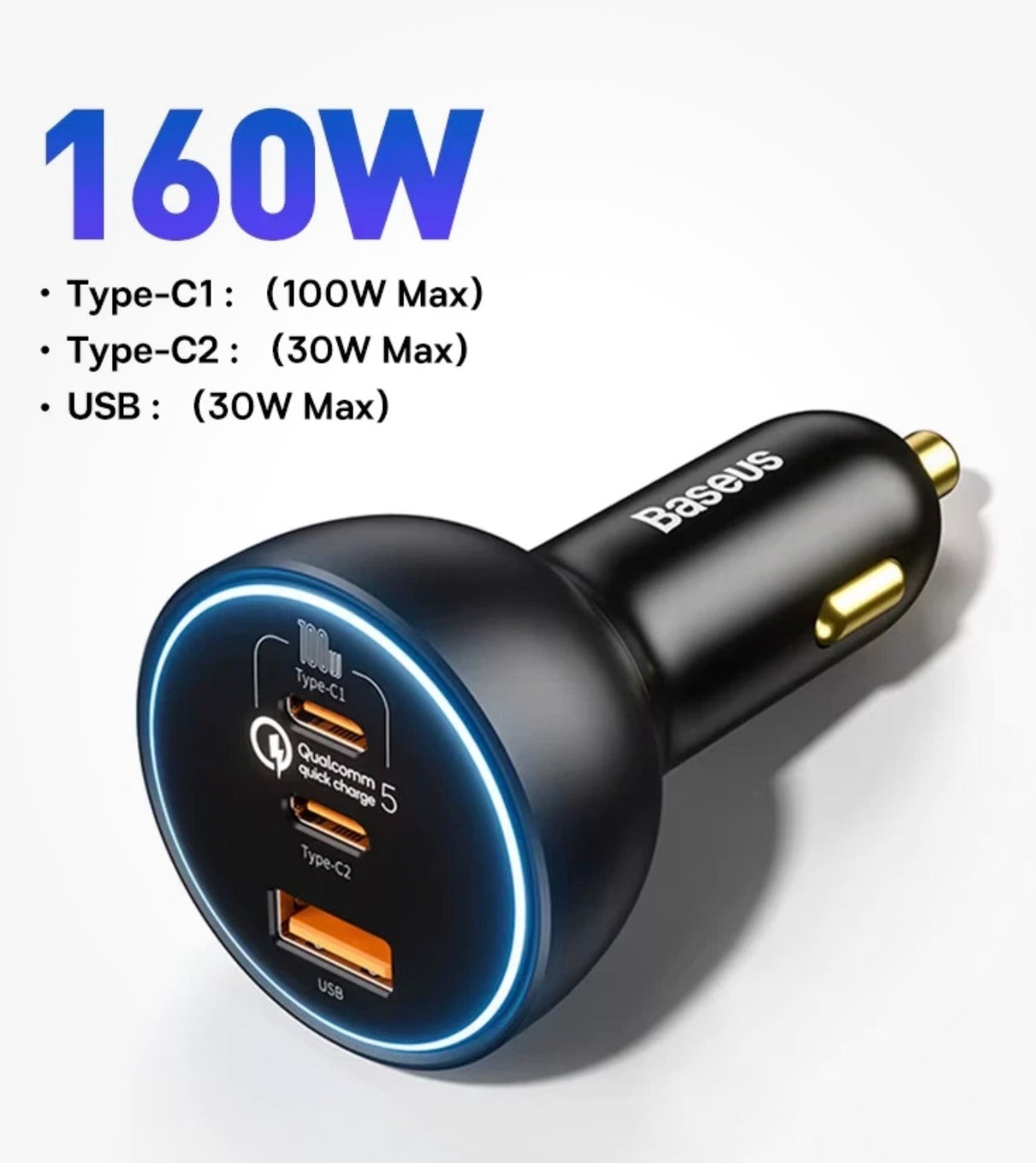 Starlink Mini USB-C PD 100W 20V Cigarette Socket Fast Charger