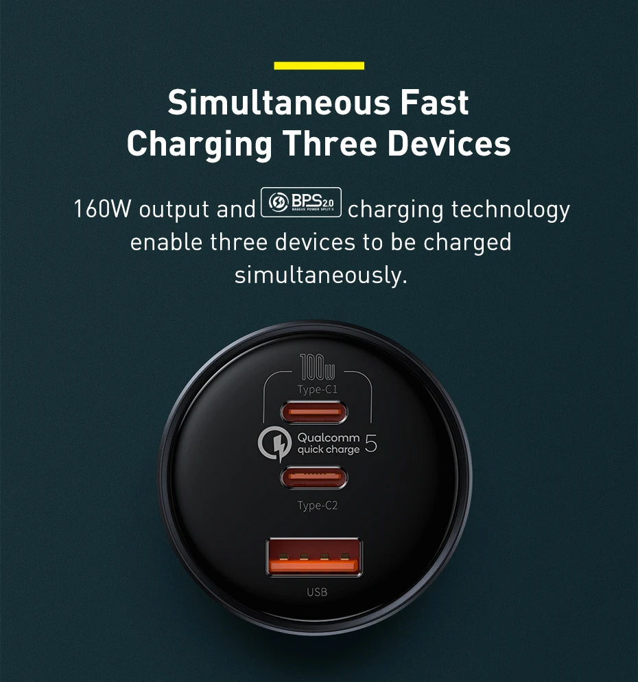 Starlink Mini USB-C PD 100W 20V Cigarette Socket Fast Charger