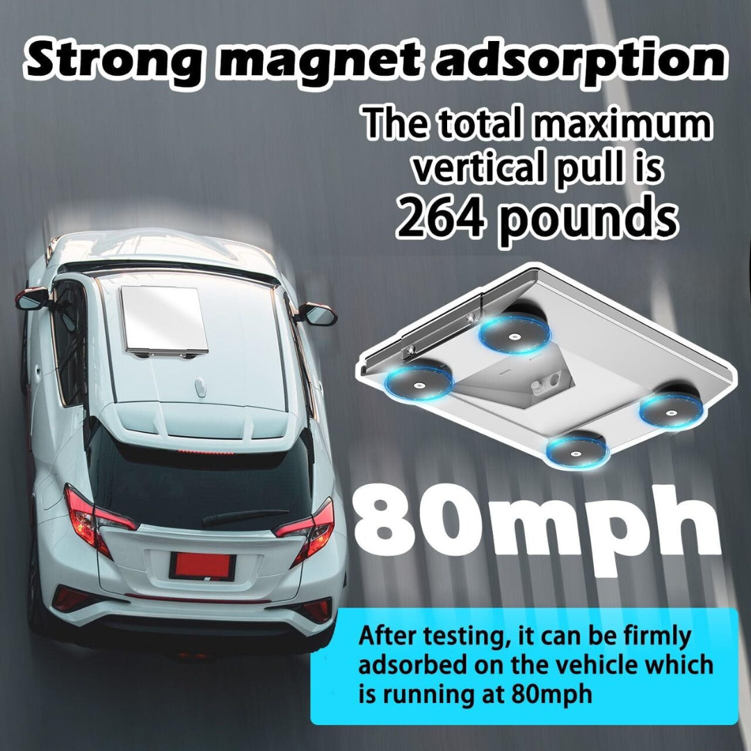 Starlink Mini Protective Vehicle Mount with Magnetic Feet