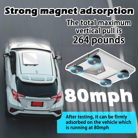 Starlink Mini Protective Vehicle Mount with Magnetic Feet