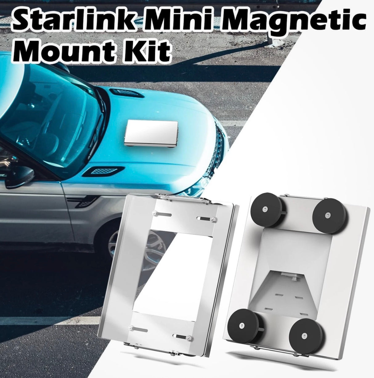 Starlink Mini Protective Vehicle Mount with Magnetic Feet