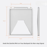 Starlink Mini Silicone Protective Cover with Hang Hooks – White