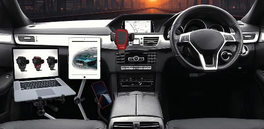 Mobotron MS-526 Heavy-Duty Car Truck Van 4x4 SUV iPad or Laptop Mount Stand Holder
