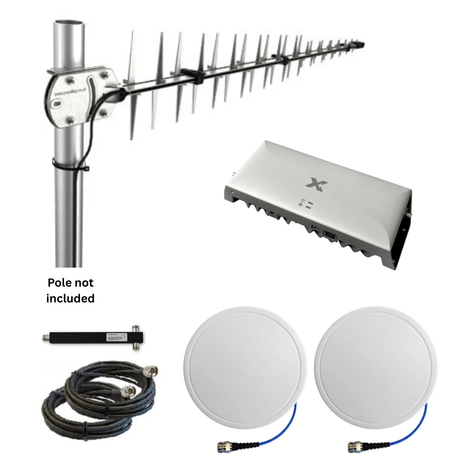 Cel-Fi GO G41 Building Pack includes LPDA-7038 external & Dual Slimline Ceiling internal antenna Pack