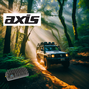 Car with R41 signal booster with Axis antenna