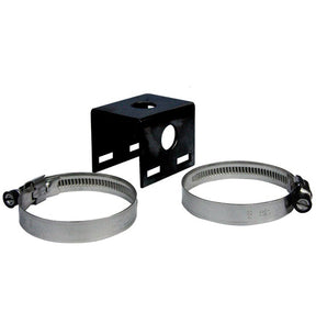 RFI RFI BBM-3 Mounting Bracket Black - with two Stainless Steel Hose Clamps