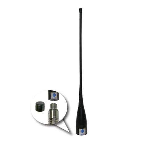 RFI CDQ34-71-00 4dBi UHF / CB 477Mhz Antenna Whip-Only with Mount Instruction Image