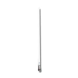 Full antenna view of RFI CDQ5000-W-WHIP Q-Fit UHF 5dBi CB Collinear Antenna Whip-Only White