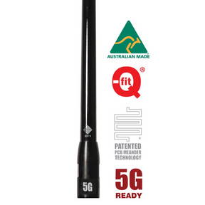 Close View of RFI CDQ8194-B-WHIP 5G LTE 5.5dBi Antenna Whip Only - Black