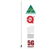 RFI CDQ8199-WB-WHIP 5G LTE 8.5dBi Antenna Whip Only - White Full Whip Image