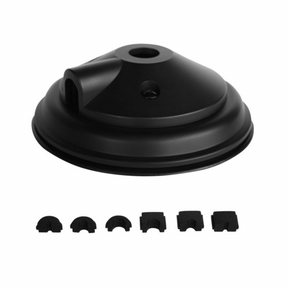 RFi MK-900 Heavy Duty Magnetic Base with Suction Mount Side View