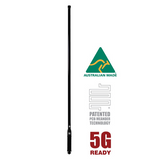 RFI CD8197-B 5G LTE 7.5DBI collinear vehicle antenna Black (698-3800MHZ); 5M SMA(M) close view full antenna view