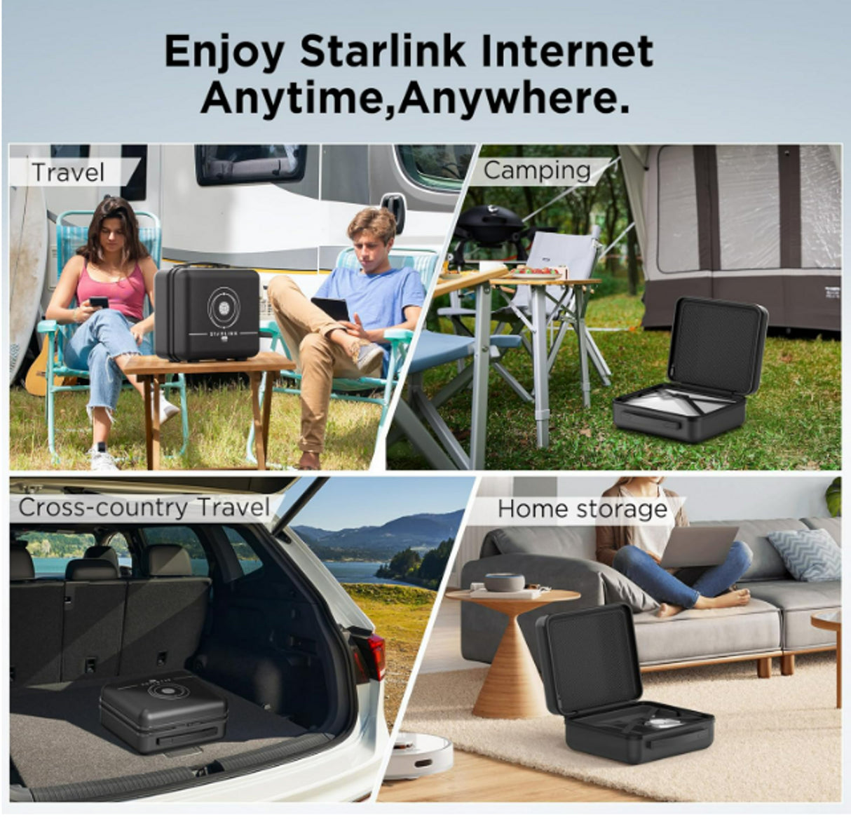 Starlink Mini Travel Suitcase Lightweight and rugged Starlink MINI Travel Case