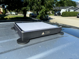Side view of a Starlink Mini mounted on a surface on a speedmount