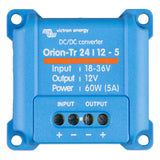 Top side view of a Victron Orion-Tr 24 | 12 - 5amp 60 watt DC-DC converter