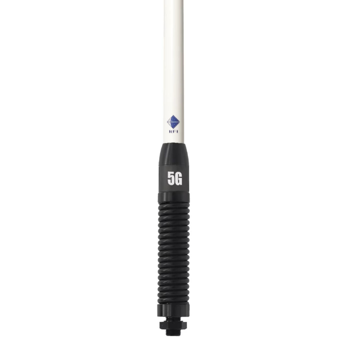 RFI CD8195 6.5dBi 4G & 5G Cellular vehicle white antenna close-up
