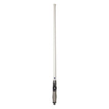RFI CDQ8195 6.5dBi 4G & 5G cellular vehicle antenna with removable white whip & chrome spring
