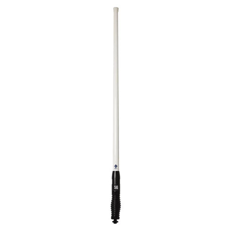 RFI CDQ8197 7.5dBi 4G & 5G cellular vehicle antenna with removable white whip & black spring
