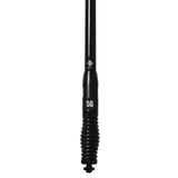 RFI CDQ8199 8.5dBi 4G & 5G cellular antenna close-up showing removable whip and spring base