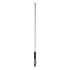 RFI CDQ8199 8.5dBi 4G & 5G cellular vehicle antenna with removable white whip & chrome spring