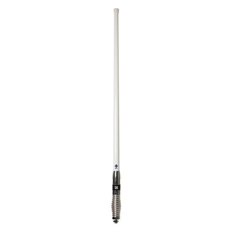 RFI CDQ8199 8.5dBi 4G & 5G cellular vehicle antenna with removable white whip & chrome spring