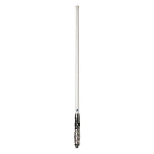 RFI CDQ8199 8.5dBi 4G & 5G cellular vehicle antenna with removable white whip & chrome spring