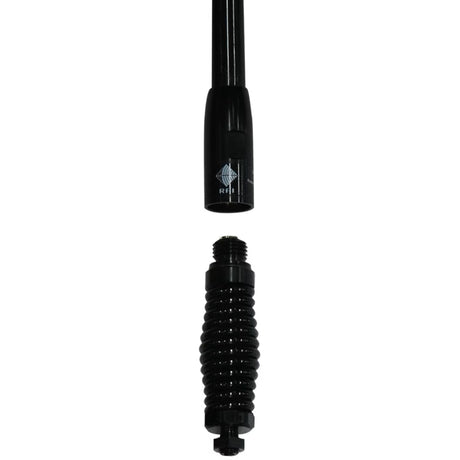 RFI CDQ8199 4G & 5G cellular antenna showing the removable whip and Q-Fit connection